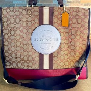 Coach Dempsey 40 Khaki. Pristine Condition with Original Tags.